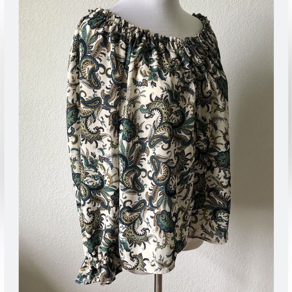 Skye’s the Limit Belfast Paisley Top Size 2X NWT